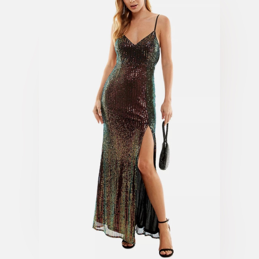 Jump Multicolor Sequin Maxi Dress